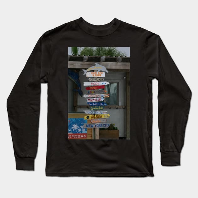 beach signs Long Sleeve T-Shirt by sarelitay